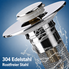 RentFlöde™ – Pop-up-Abflussstopfen mit Sieb